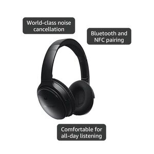 Bose QuietComfort 35 (Series I) Wireless Headphones, Noise Cancelling - Black